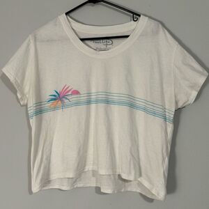 Reel Life Retro 90s Cropped Cotton Tee XL